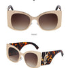 Oversized Cat Eye Sunglasses Women 2024 Luxury Brand Designer Punk Round Sun Glasses For Ladies Trendy Big Frame Eyewear UV400
