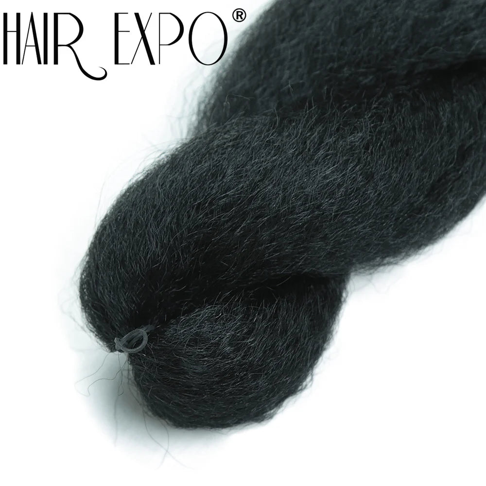 26Inch Vixen Crochet Bulk Hair Synthetic Jumbo Braids Fluffy Yaki Straight Crochet Hair Afro Kinky Curly Braiding Hair Extension