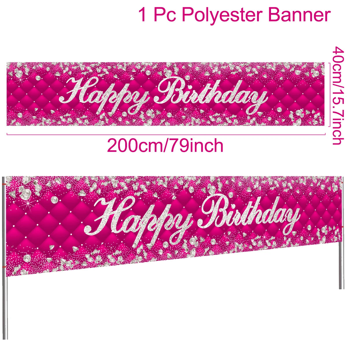 Alles Gute zum Geburtstag Banner Geburtstagsparty Dekoration Kinder Jungen Mädchen Babyparty Dekoration Girlande Wimpelkette Flaggen Jahrestag