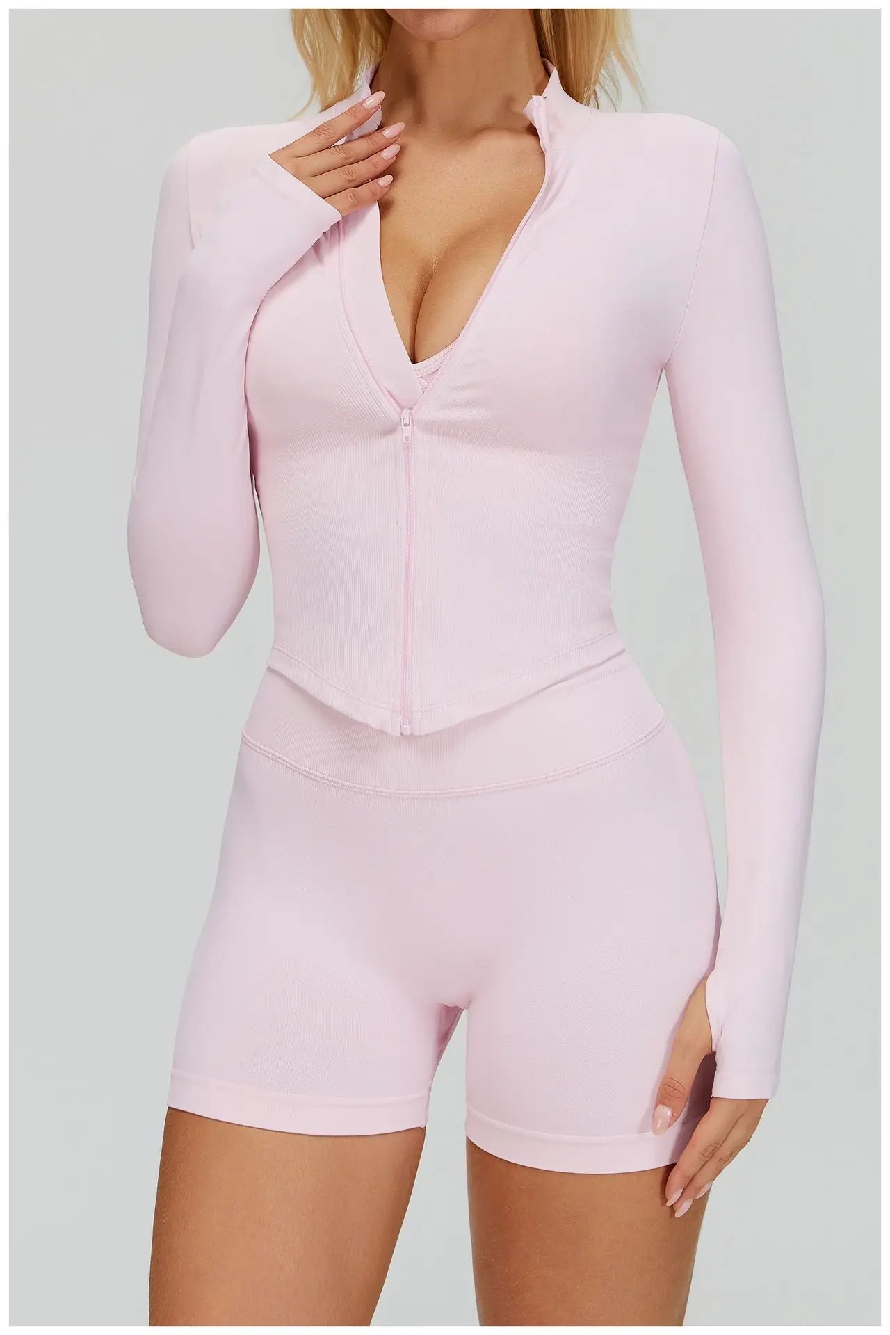 SWELTERING 2/3PCS Seamless Yoga Set Gym Clothes Sportswear Fitness Suits Women Workout Bra Crop Top Long Sleeve Sports Suits