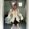 Karrram Y2k Ästhetik Spitze Hemd Grunge Gothic Unregelmäßige Blusen Fee Harajuku Bandage Hemd Vintage Lolita Kleidung Mall Goth