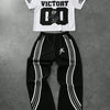 2026 Summer Men's And Women's Short Sleeved Pants 2-Piece Set With Letter Printing Simple Quick Drying T-Shirt Pants Casual Set