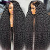 Mongolian Afro Kinky Curly Human Hair Bundles With Closure Deep Curly Hair Weave Bundles With Frontal Closure Hair Extensions