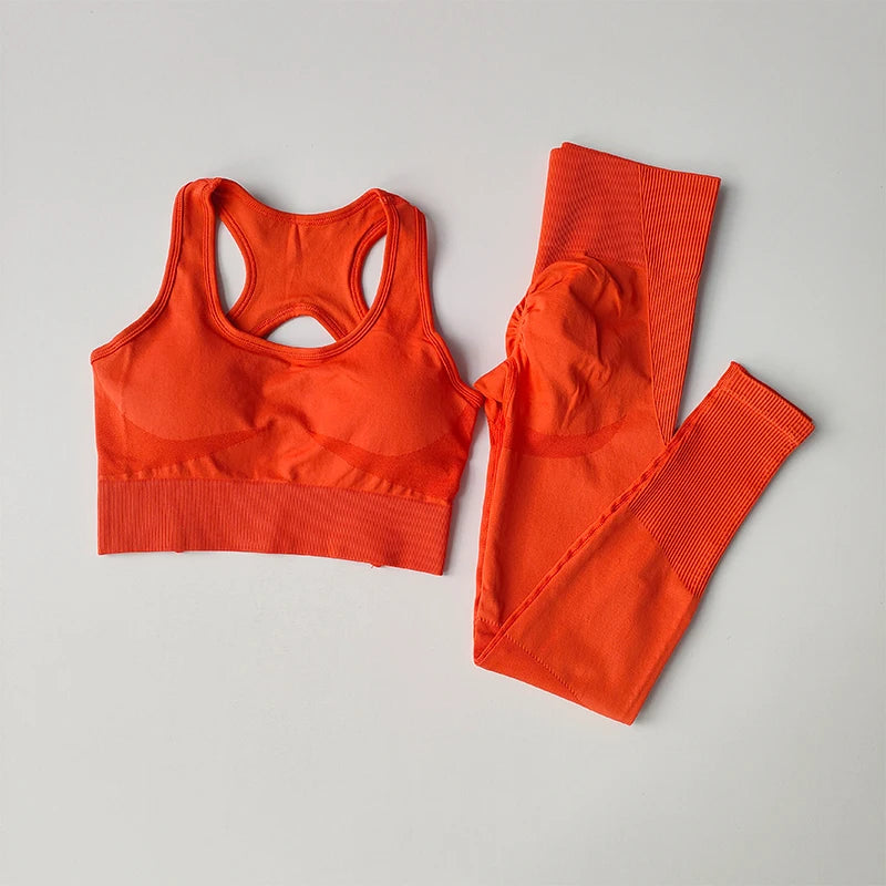 2er-Set Sport-BH für Damen, professionelles Fitness-Tanktop, stoßfester Lauf-Leggings-Yoga-Anzug, schöner Rücken-BH-Bekleidung