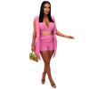 Elegant Commuter Women's Vest Flip Collar Suit Cardigan Three Piece Set 2025 Summer New Style