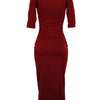 European and American women's fashion white stripe dress
