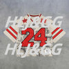 HLJ&GG Spring Summer New Letter Print Mesh Loose Basketaball Tshirts Women V Neck Short Sleeve Tops Fashion Pullover Streetwear