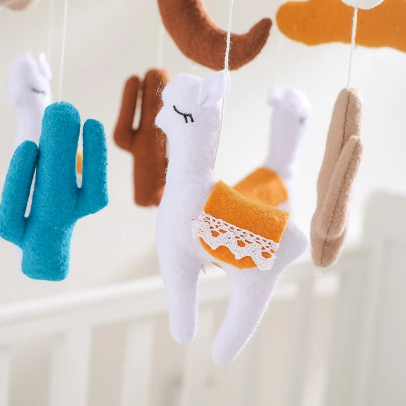 Baby-Kinderbett-Mobile-Rassel-Spielzeug 0-12 Monate Säugling Weicher Filz Teddy Samt Rosa Bär Bettglocke Hängendes Spielzeug Halterung Babybett Mädchen Spielzeug