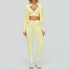 SWELTERING 2/3PCS Seamless Yoga Set Gym Clothes Sportswear Fitness Suits Women Workout Bra Crop Top Long Sleeve Sports Suits