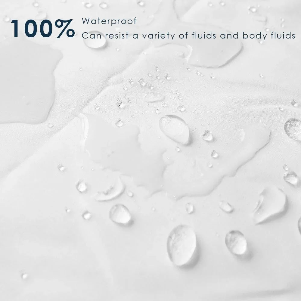 100% wasserdichter Bettdeckenbezug Bettwäsche Queen King Bettdecken für ältere Patienten Baby weiße Bettwäsche Bettbezug 2x Kissenbezug