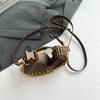 LEFTSIDE Mini PU Leather Saddle Shoulder Bag for Women 2024 Winter New Trend Y2K Handbags and Purses Females Crossbody Bags