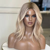 Damenperücken Ombre Aschblond Lace Frontal Perücken Synthetische Futura Top Qualität Lace Perücke Natürliche Wellen Glueless Perücke Damen Halloween