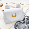 Summer Sailor Moon Ladies Handbag Black Luna Cat Shape Chain Shoulder Bag PU Leather Women Messenger Crossbody Small Bag Purses