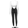 Black White Red Streetwear Tunics High Waist Overalls New Women Backless One Piece Jumpsuits Sexy Sleeveless Strapless Playsuits