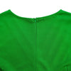 2024 summer new short sleeve V-neck waist solid color Tunle pencil skirt dress