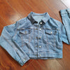 Autumn Outfits for Women 2024 Denim Jacket Shorts Two Piece Sets Streetwear Diamonds Distressed Short Pants Buttons Coat Suit