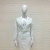 sets for women 2 pieces Sexy Lapel Long Sleeve Jackets + High Waist Hollow Out Skirts Set 2024 Woman Clothes Women's Suits
