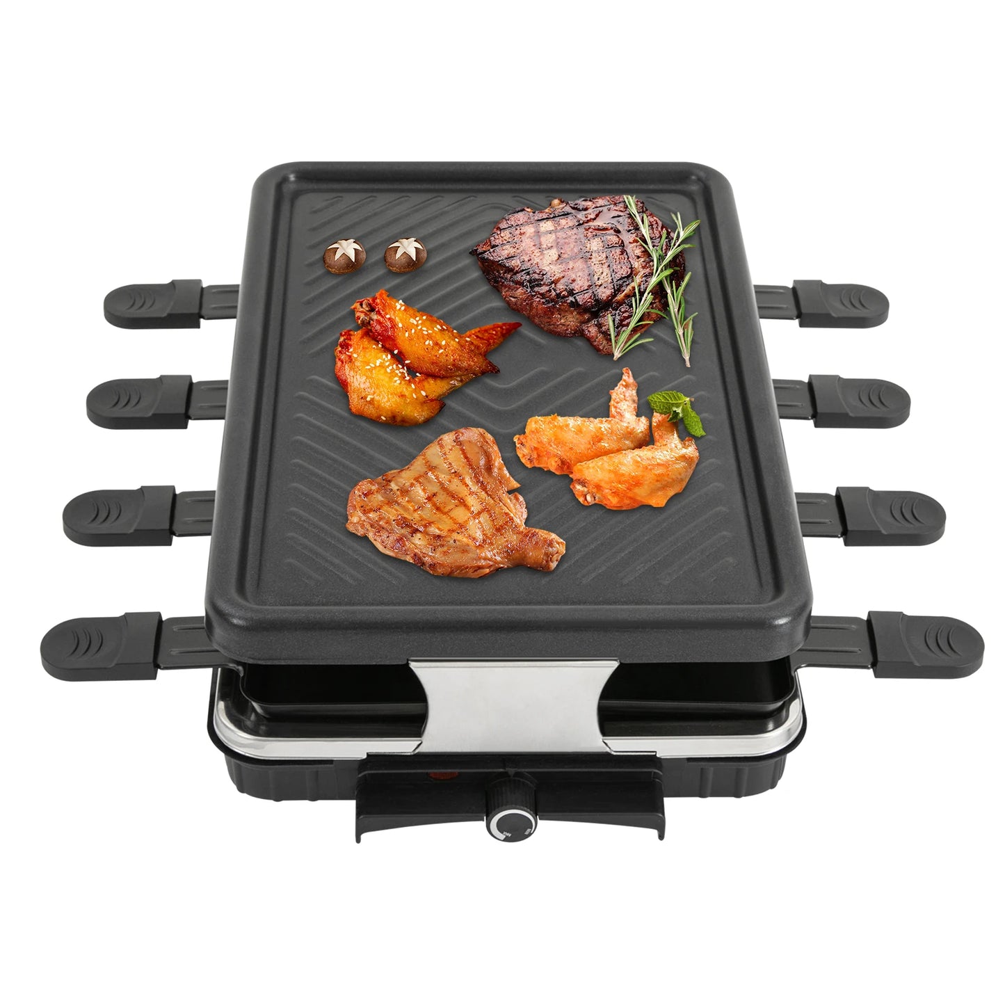 Electric Portable BBQ Grill for Easy Outdoor and Indoor Barbecuing with Compact Design