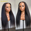 250% 13x6 hd lace frontal kinky straight human hair wigs For Women Glueless Brazilian 13x4 Yaki Straight lace front Wig On Sale