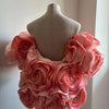 Beautiful Handmade Flower Bridal Jackets Short Floral Women Cape Jacket 3DFlower Wedding Jacket Women Outwear