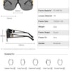 2023 Luxury Big Square Sunglasses Women Brand Designer Retro Blue Sun Glasses For Female Oversized Black Shades Oculos UV400