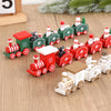 Weihnachten Holzeisenbahn Frohe Weihnachten Dekorationen für Zuhause 2024 Weihnachtsbaumschmuck Navidad Noel Kindergeschenk Frohes Neues Jahr 2025