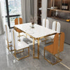 Einzigartige Luxus-Esstischstühle mit modernen Metallbeinen, rechteckiger Esstisch im platzsparenden nordischen Design, Mesa De Comedor Möbel