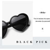 Neue herzförmige polarisierte Sonnenbrille für Damen, modisch, süß, Retro, Vintage, Verlaufs-Sonnenbrille, UV400-Schutz, Unisex-Brille