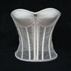 Steel Bone Transparent Bra Bustier Women's Waist Trainer Shapewear Girdles Corset Sexy Club Party Crop Top Lingerie Plus Size