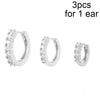 CRMYA Gold Silber gefüllt 16mm 14mm 12mm Blumen baumelnde Ohrringe Zirkonia Creolen für Damen Mädchen Schmuck Großhandel