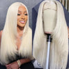 99J Burgundy Red Layered Lace Front Wig With Bangs Bone Straight Synthetic Lace Frontal Wigs 13x4 HD Glueless PrePlucked Cosplay