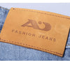 Frühlings Herren Hellblaue Slim Jeans Stylische Lässige Stretch Denim Hose Klassische Chinohose Rauchgrau