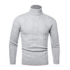 Autumn Winter Men's Warm Sweater Long Sleeve Turtleneck Sweater Retro Knitted Sweater Pullover Sweater