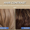 Brown Blonde Mixed Ombre Human Hair Lace Front Wigs Short Wavy Bob Hair Glolden Blonde Remy Human Hair Wig for White Women Daily