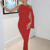 Hugcitar Fashion Solid O Neck Sleeveless Patchwork Sexy Bodycon Maxi Prom Dress Summer Women Clothes Party Festival Club Y2K
