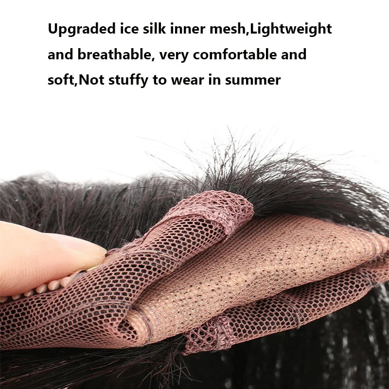 Silk Base Top Women Topper Clip In Real Human Hair Hairpiece Human Hair Extension Thin Breathable Blonde Toppers Hair Women Wig