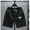 Neue Mode gestrickte Shorts Herren Bequemer elastischer Bund Kleidung Männliche atmungsaktive kurze Hosen Übergröße