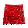 HLJ&GG Sexy Off Shoulder Corset Vest Two Piece Sets Women Sleeveless Backless Bandage Irregular Top + Sequin Mini Skirts Outfits