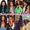 Yeaful 18 Inch Synthetic Marley Twist Braiding Hair Red Black Brown Ginger Bug Blonde #4 Pre Looped Marley Twists Crochet Hair