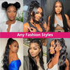 20 40 Inch Body Wave 360 Full Lace Frontal Wigs 100% Human Hair Preplucked Brazilian 250 Density Water Wave 13x6 Lace Front Wig