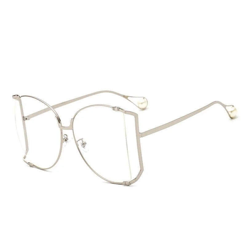 Fashion Model Ocean Gelb Quadratische Sonnenbrille Damen Luxusmarke Oversized Shades Perle Chic Sonnenbrille für Damen Herren Oculos
