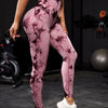 WAREBALL New Tie Dye Yoga Pants Gym Leggings Women Seamless High Waist Push Up Sport Tights Fitness Workout Leggins