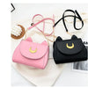 Summer Sailor Moon Ladies Handbag Black Luna Cat Shape Chain Shoulder Bag PU Leather Women Messenger Crossbody Small Bag Purses
