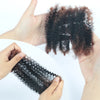 Menschliches Flechthaar Afro Kinky Lockiges Haar Haarverlängerungen Microlocs Lose Haare zum Flechten Ombré-Farbe Braun Crochet Braids 4C