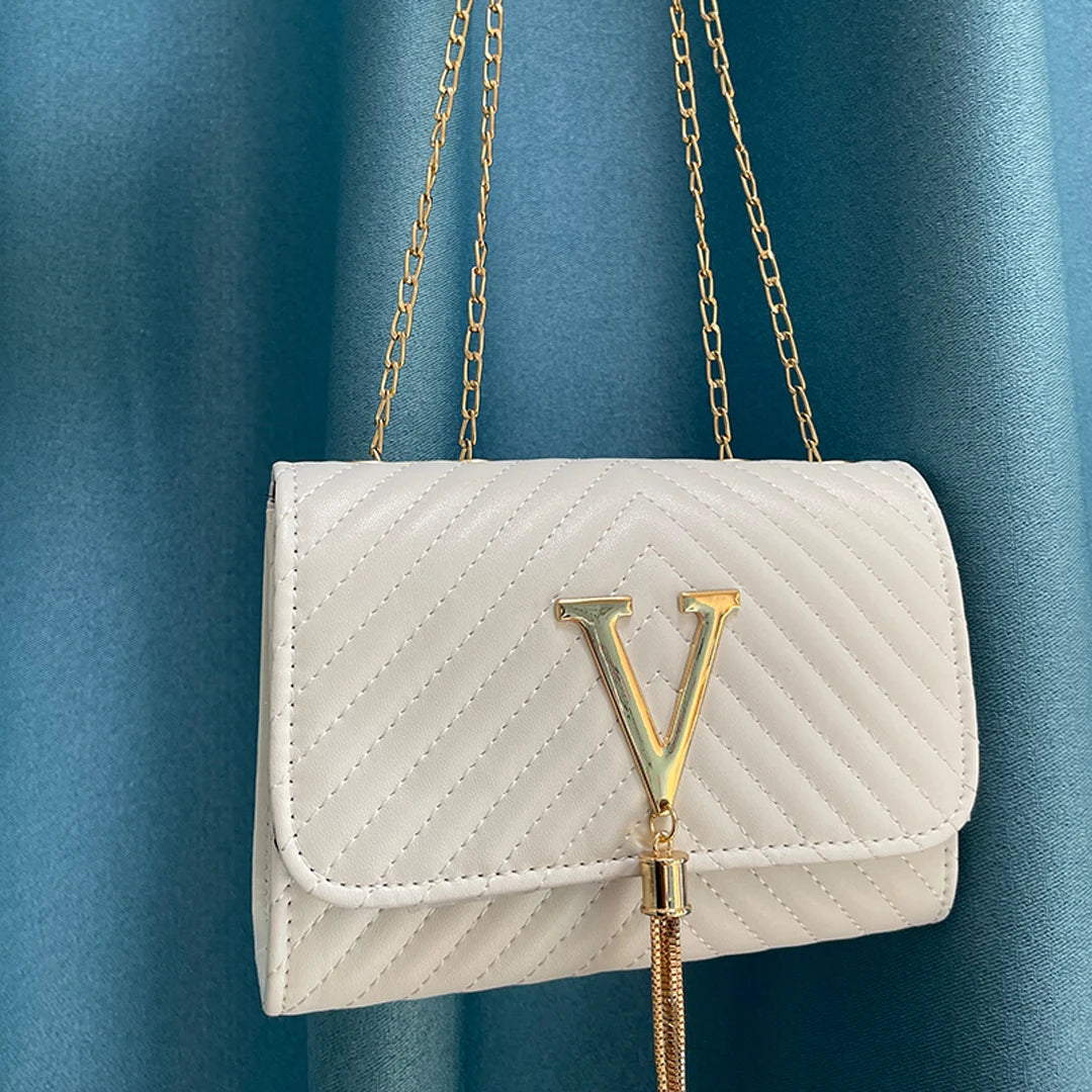 Embroidery Women Crossbody Bag Thread Luxury Handbag Shoulder Bags Brand Sequined Tassel Clutch Small Bag and Purse Party