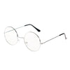 New Metal Frame Glasses Clear Round Lens Eye Glasses for Women Men Large Oversized Eyeware Harajuku Decorative Glasses Gifts