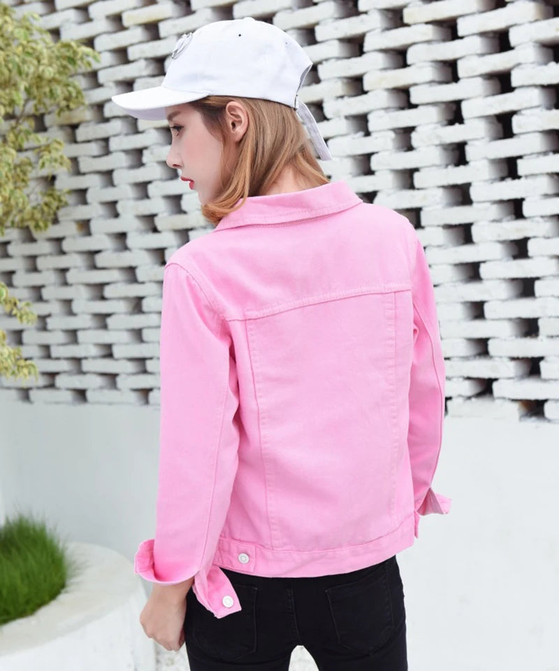 New Women's Denim Jacket Spring and Autumn 2026 Casual Short Denim Jacket Women's Korean Version Solid Color Jacket Clothes