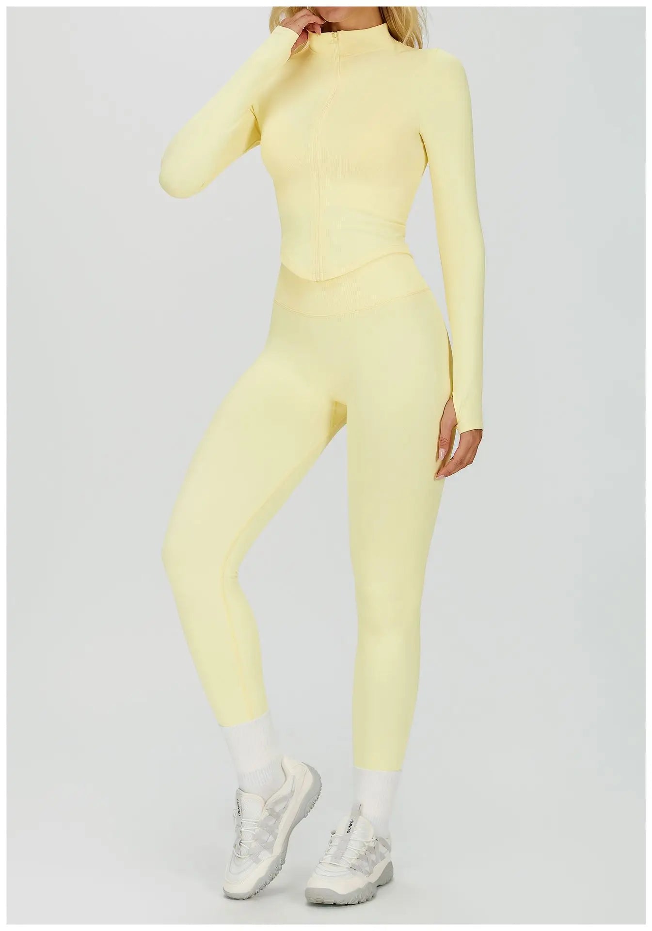 SWELTERING 2/3PCS Seamless Yoga Set Gym Clothes Sportswear Fitness Suits Women Workout Bra Crop Top Long Sleeve Sports Suits