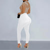 Elegant Women Jumpsuit Streetwear 2024 Spring Fashion Versatile Casual Solid Color Hot Diamond Long Sleeve Jump Suits for Female