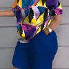 Fashion White 2 Piece Set For Women Long Sleeve Shirt And Shorts Two Piece Suit Women 202 Summer  Casual Home Sets